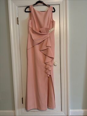 eliza j pink ruffle dress Eliza J Floral Print Tiered Ruffle Maxi Dress In Multi Pink - 60% Off